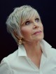 Jane Fonda Synthetic Grey Wigs