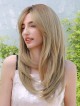 Elegant Long Blonde Full Lace Synthetic Wigs
