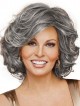 Raquel Welch Grey Human Hair Celebrity Wigs