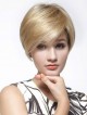 Chic Short Lace Front Mono Top Women Blonde Wig