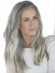 Long Straight Lace Front Silver Grey Hair Wig