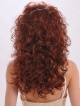 Popular Long Curly Synthetic Red 3/4 Capless Wigs