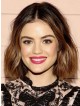 Lucy Hale Lace Front Mono Chin Length Wavy 100% Human Hair Wigs