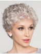 Natural Curly Grey Hair Wig For Older Women