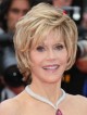 New Short Jane Fonda Celebrity Wigs 100% Human Hair