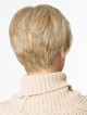 Straight Short Blonde Wigs with Bangs