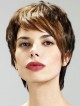 Pixie Cut Lace Front Synthetic Celebrity Wigs With Bangs 2019