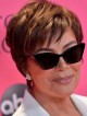 Popular Kris Jenner Short Celebrity Wigs With Bangs For Ladies Over 40