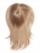 Women's Straight Blonde 100% Human Hair Mono Hair Pieces