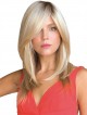 Women's Straight Blonde 100% Human Hair Mono Hair Pieces