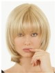 10" Straight Heywigs Blonde 100% Human Hair Mono Hair Pieces