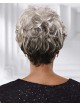 Short Wavy Heat-Resistant Grey Wig With Layers