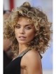 Spanish Blonde curly synthetic hair New wigs for women
