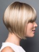 Amazing Straight Bob Chin Length Synthetic Wig with Bangs
