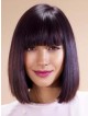 Popular Bob Smooth Hairstyles Wig With Full Bangs