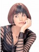 Natural Look Bob Style Lace Front Chin Length Straight Wigs With Full Bangs