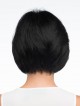 Chin Length Straight Lace Front Human Hair Black Bob Wigs