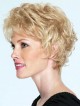 Short Wavy Synthetic Wig With Bangs for Ladies Over 50