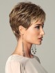 Natural Look Synthetic Cropped Straight Pixie Cut  Capless Hair Petite Wigs