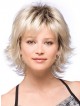 Short Synthetic Wavy Capless Wig With Bangs For Women