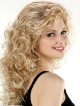Hot Sale Synthetic Long Curly Hair Capless Wig For Young Women