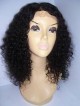 100% Human Hair Shoulder Length Lace Front Curly Real Hair Wigs