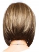 Classic Natural Looking Straight Capless Bob Wigs With Bangs