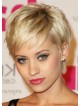 New Blonde Straight Celebrity Synthetic Petite Wigs