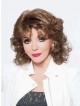 Wavy Hair Synthetic Women Celebrity Wig With Bangs 