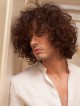 Natural Look Synthetic Hair Short Curly Hair Wig With Bangs For Men