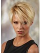 Discounted Synthetic Hair Straight Cropped Blonde Wigs for Women