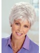 Hot Sale Cropped Grey Curly Women Hair Wigs Cheap Price